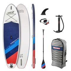 SET White Water FUNBOARD 10'2" x 33" x 5" mit Carbon Nylon Paddel
