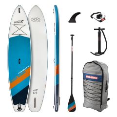 SET White Water FUNTOUR 11'4" x 32" x 6" mit Carbon Nylon Paddel Oceanpetrol