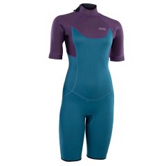 ION Element 2/2 Shorty SS Back Zip Damen Neoprenanzug 2024-deep-forest-38/M