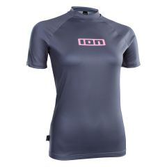 ION Promo Rashguard Damen kurzarm Shirt 2024-38/M-stahlblau
