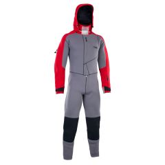 ION Fuse Drysuit 4/3 Back-Zip Neoprenanzug grey/red 2023