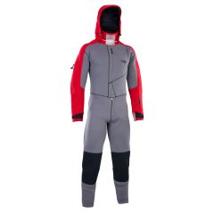 ION Fuse Drysuit 4/3 Back-Zip Neoprenanzug grey/red 2024