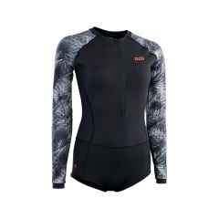 ION Swimsuit LS black flowers 2023