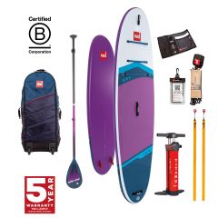 Red Paddle Co Ride Purple 10'6" x 32" x 4.7" MSL + Red Paddle Co Hybrid Tough 3pcs SUP Set 2025